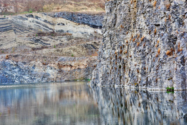 istock volcanic lake in autumn day 1064890734