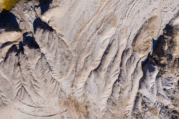 istock Surrealistic aerial image of abandoned opencast mine 1064892724
