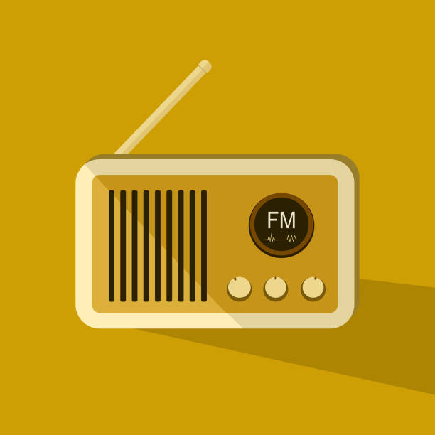 istock Illustration of a retro style FM radio 1064897882
