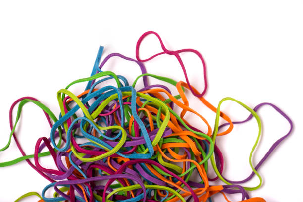 istock unordered pile of colorful elastic rubber bands 1064898204