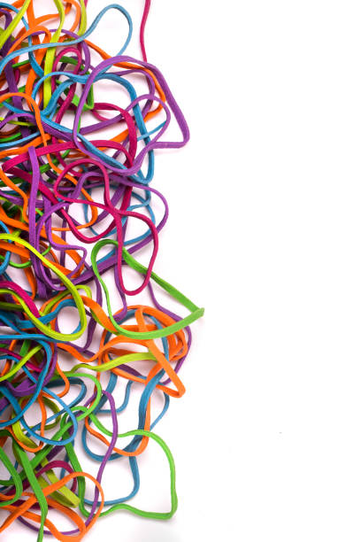 istock unordered pile of colorful elastic rubber bands 1064898212
