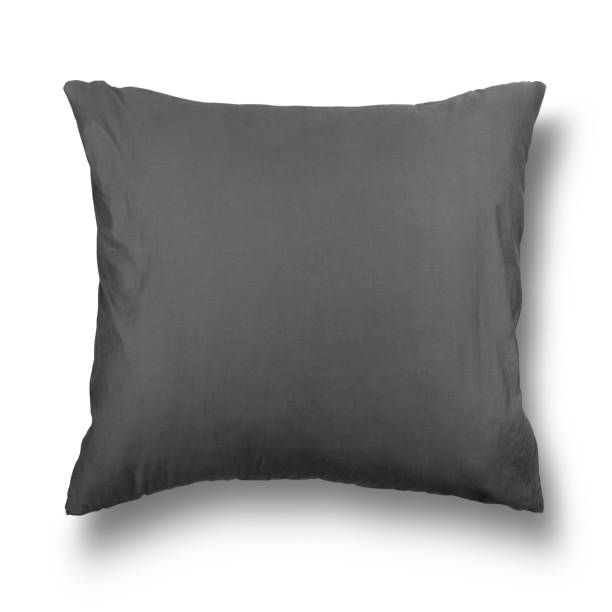 istock Close up of a gray pillow and shadow on white background. 1064900860