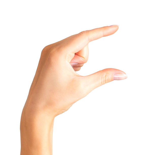 istock Woman hand showing picking up pose or holding 1064901808