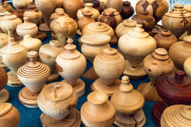 istock handcrafted wooden spinning top 1064906556