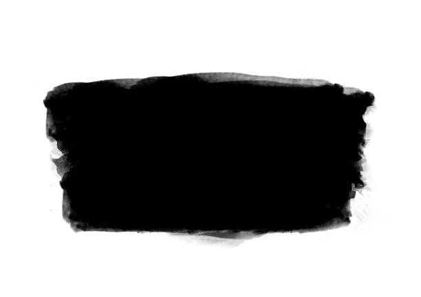 istock Black color graphic patches graphic brush strokes design effect element for background 1064907334