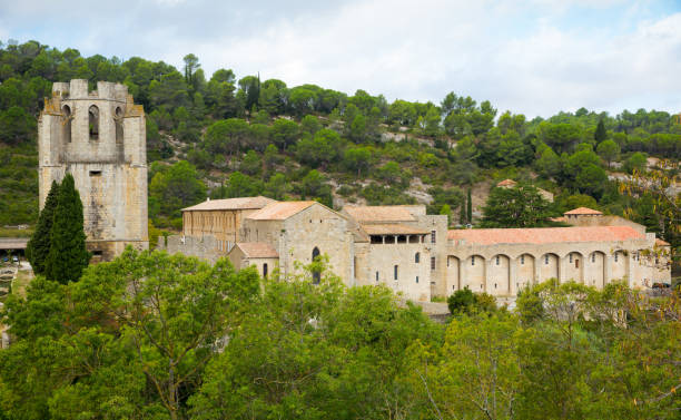istock Abbey Sainte-Marie with bell tower, Lagrasse 1064909150