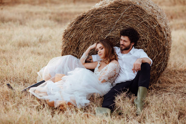 istock Beautiful bride and groom 1064910198