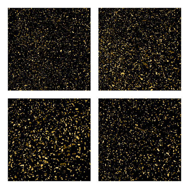 ilustrações de stock, clip art, desenhos animados e ícones de gold glitter texture vector. - 7678