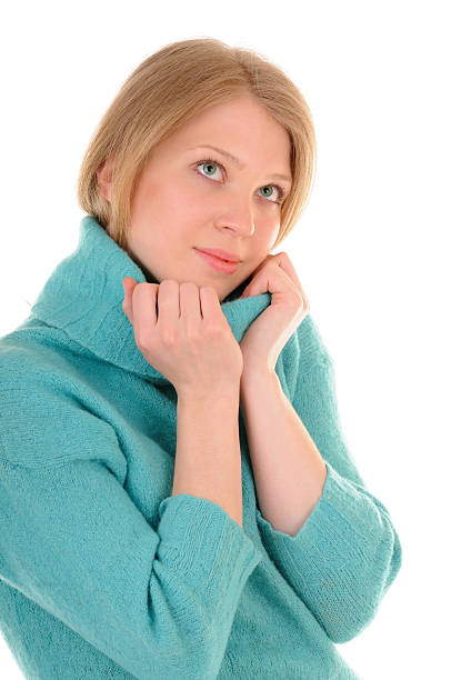 istock Young woman in comfortable warm sweater 106492284