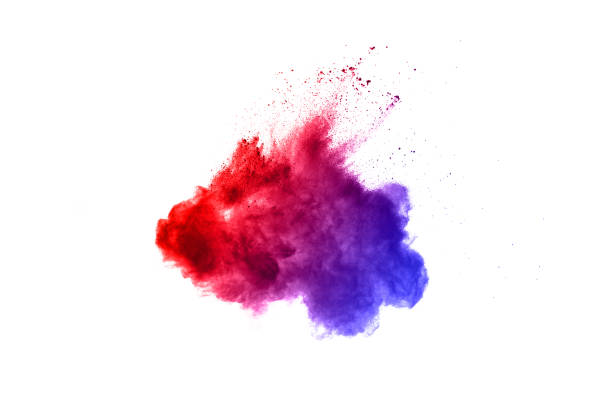 istock abstract powder splatted background. Colorful powder explosion on white background. Colored cloud. Colorful dust explode. Paint Holi. 1064923304