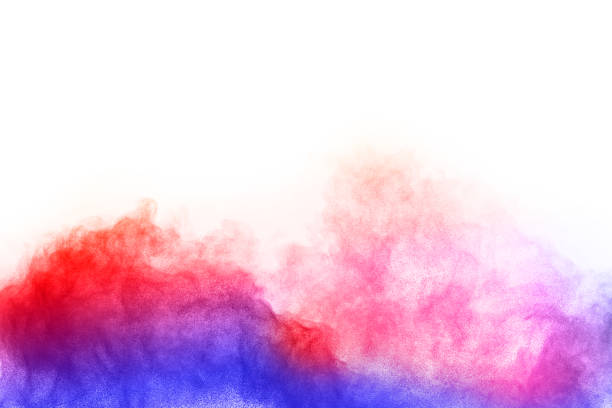 istock abstract powder splatted background. Colorful powder explosion on white background. Colored cloud. Colorful dust explode. Paint Holi. 1064923420