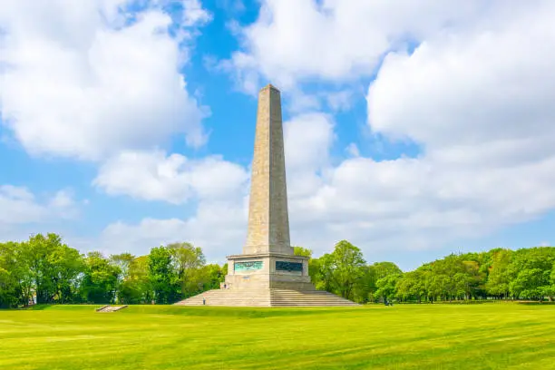 Photo of Wellington monument in the Phoenix park in Dublin, Ireland