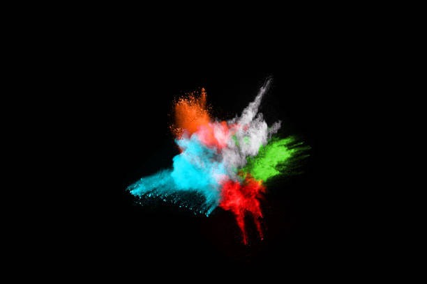 istock abstract colored dust explosion on a black background.abstract powder splatted background,Freeze motion of color powder exploding/throwing color powder, multicolored glitter texture. 1064923636