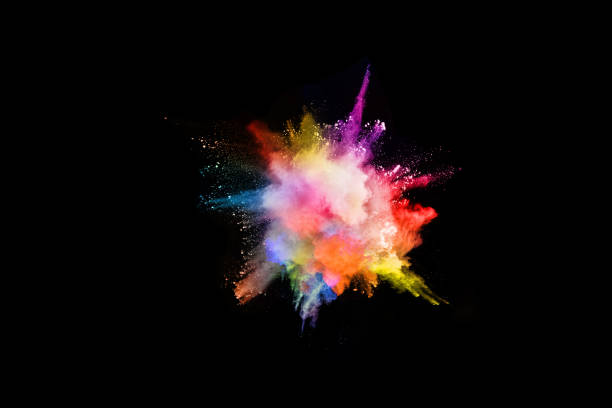 istock abstract colored dust explosion on a black background.abstract powder splatted background,Freeze motion of color powder exploding/throwing color powder, multicolored glitter texture. 1064923780