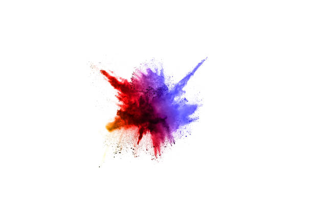 istock abstract powder splatted background. Colorful powder explosion on white background. Colored cloud. Colorful dust explode. Paint Holi. 1064923818