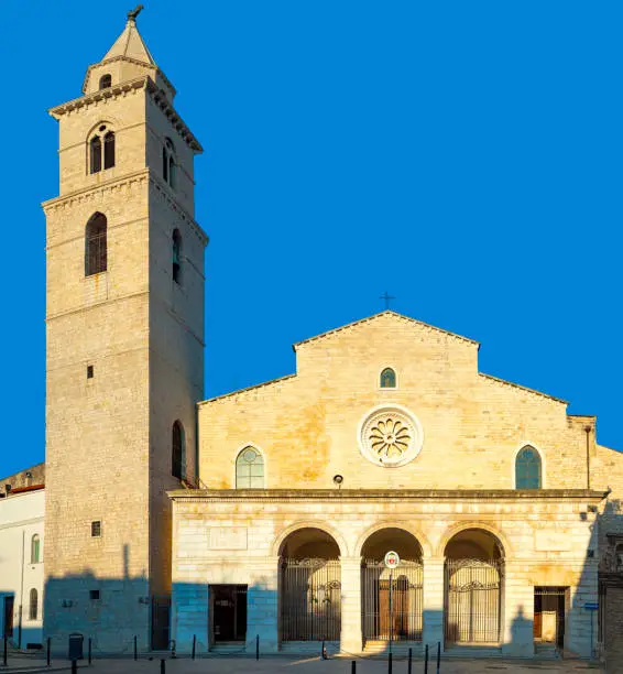 Andria, Cathedral facade and bell tower, Apulia, Italy