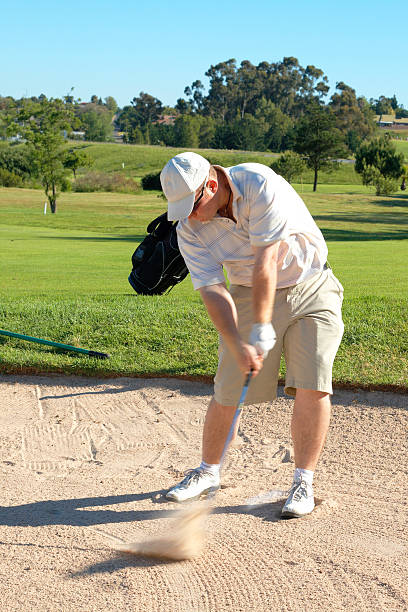 istock Golfer in the sand bunker 106493828