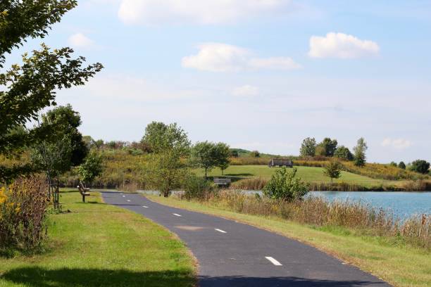 istock Pathway Along Side of Lake 1064940336