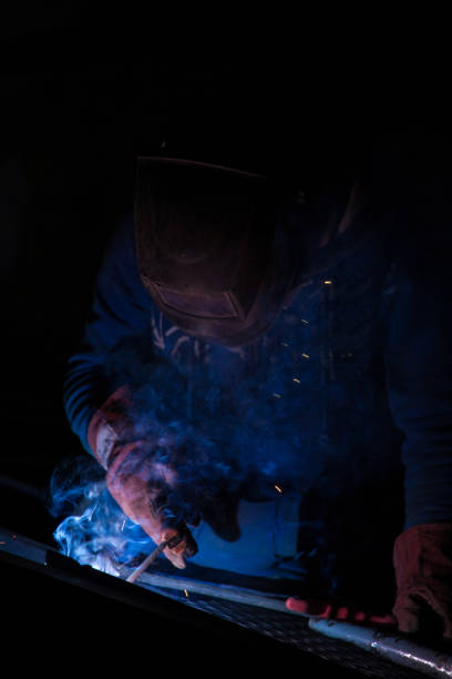 istock Industrial Welder With Torch 1064941402
