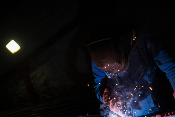 istock Industrial Welder With Torch 1064942446