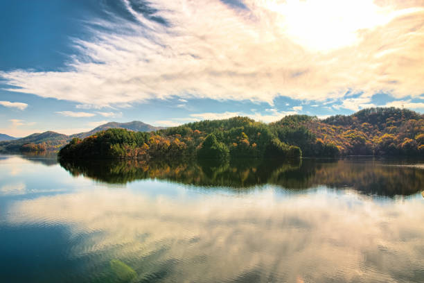 istock Reflection of the lake VD702 1064944278