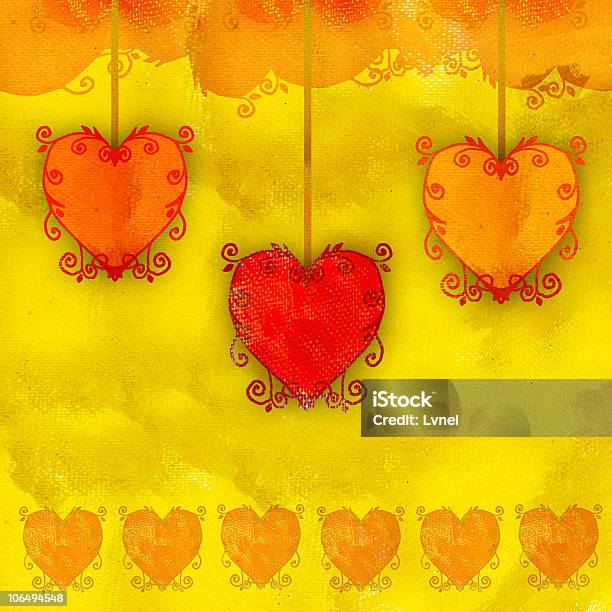 Гранж Hearts — стоковая векторная графика и другие изображения на тему Акварельная живопись - Акварельная живопись, Без людей, Беспорядок