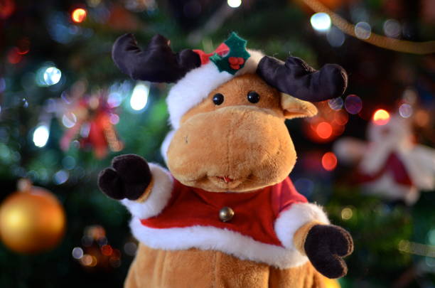 istock Christmas balls and lights 1064945670