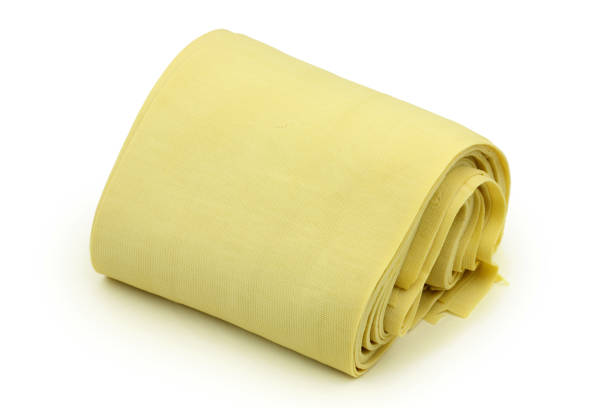 istock Dried tofu insulation on  white background 1064946016