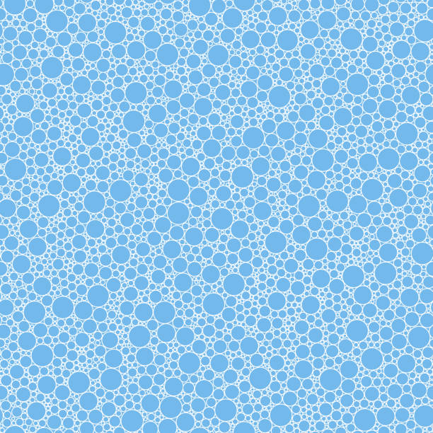 ilustrações, clipart, desenhos animados e ícones de abstrata sem costura pequenos círculos azuis textura de fundo - soap sud bubble backgrounds blue