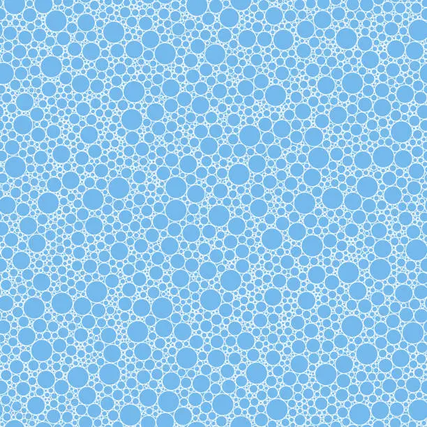 Vector illustration of Abstract seamless pattern small blue circles texture background