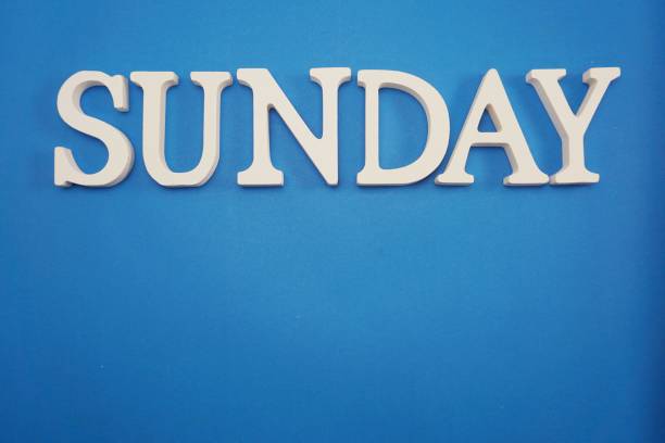 istock sunday alphabet letter with space copy on blue background 1064949122
