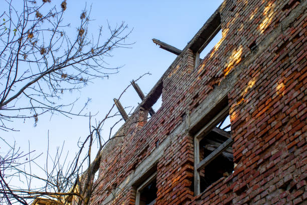 istock Ruins of abandoned hotel 1064954908
