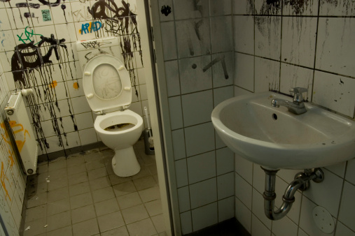 Dirty Toilet in Berlin