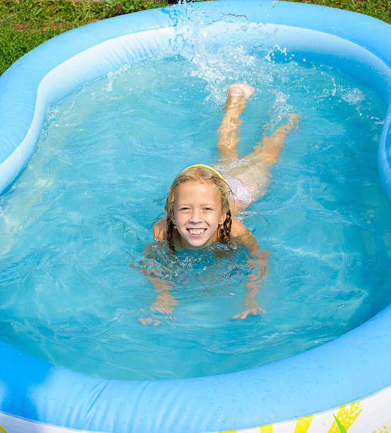 istock The girl in pool 106496767