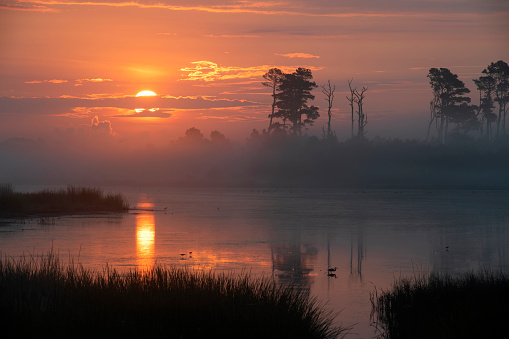 Sunrise at Chincoteague Island, Virginia, USA