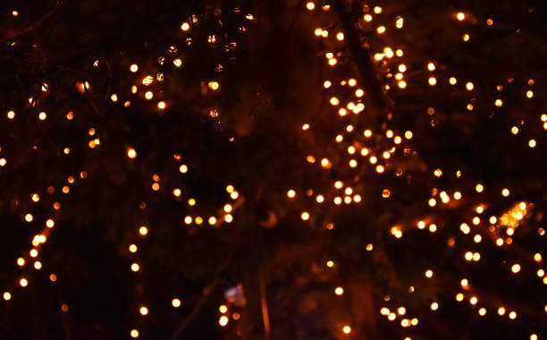 istock Bokeh of Light on Christmas tree 1064973258