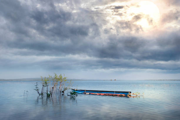 istock The boat in lake 1064973816