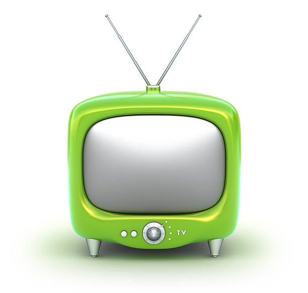 istock A green retro TV set with antenna 106497612