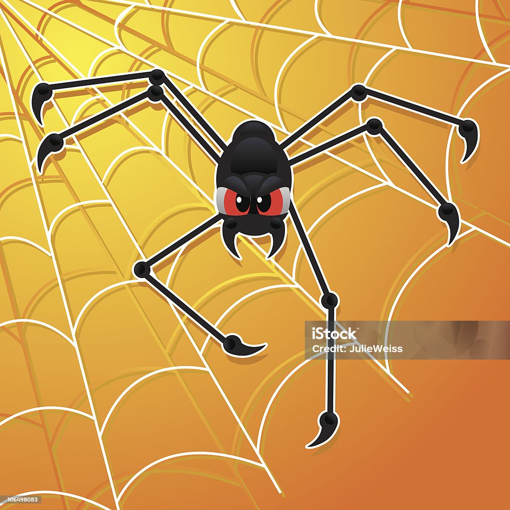 Halloween-Aranha - Vetor de Aranha - Aracnídeo royalty-free