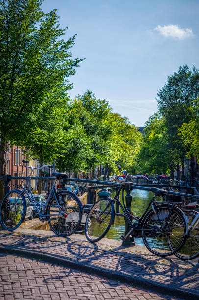 istock bikes and canals of Amsterdam (HDRi) 1064980936