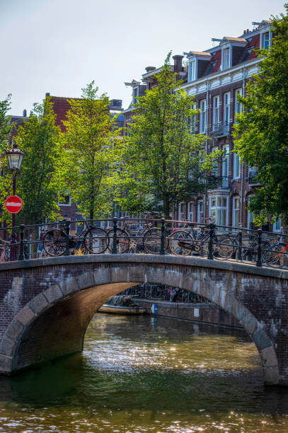 istock bikes and canals of Amsterdam (HDRi) 1064980944