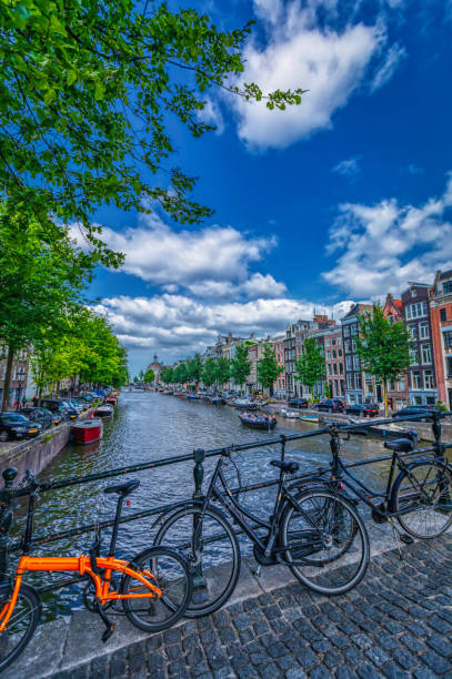 istock bikes and canals of Amsterdam (HDRi) 1064980986
