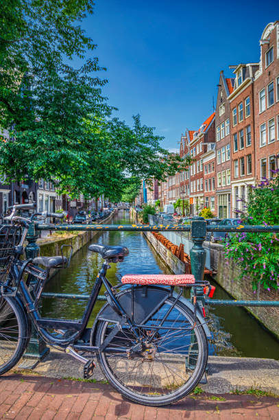 istock bikes and canals of Amsterdam (HDRi) 1064981006