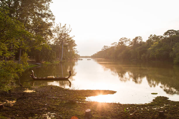 istock Siem Reap, Cambodia Angkor Wat River 1064984074