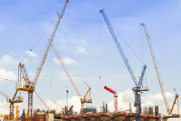istock Building size in the sky on a sunny day strength. 1064987586