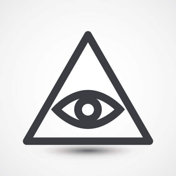 istock All seeing eye symbol, simple triangle, illustration. Illuminate - symbolic icon 1065002928
