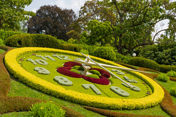 istock The flower clock in Geneva, Switzerland 1065007966