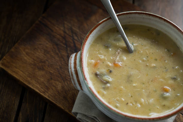 istock Bowl of Chicken and Vegetable Soup. 1065019882