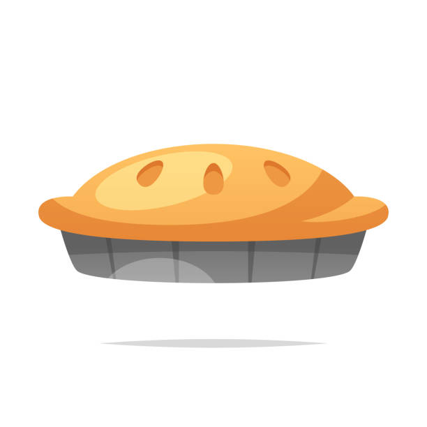 Pie vector isolated Vector element sweet pie stock illustrations