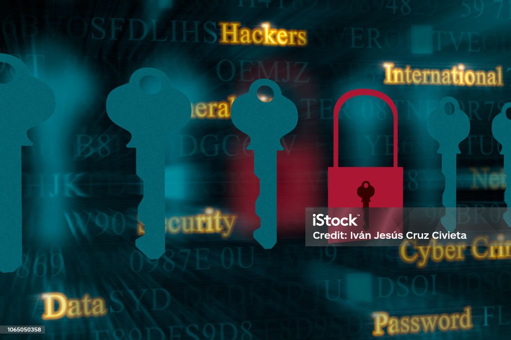 Hacking Computing Computer Hacking Concept Network Security Computer Crimen Stock Photo ...